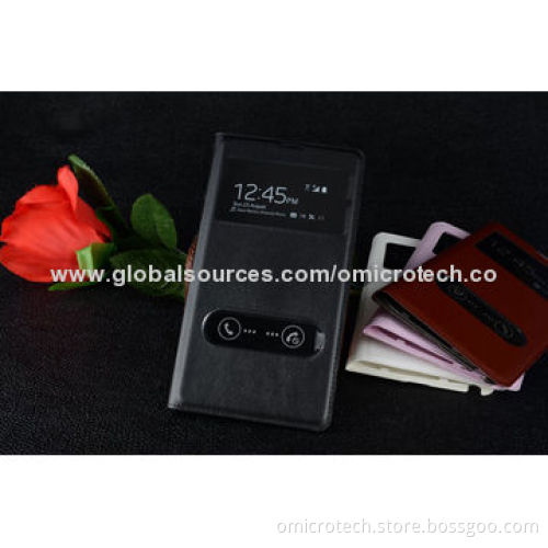 Leather Mobile Case for Samsung Note 2, OEM Orders Welcomed